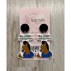 BoJack Horseman TV Show Horse Earrings NEW